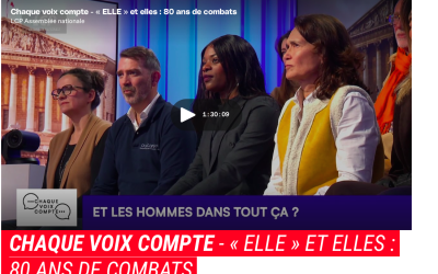 Marie-Victoire de Pontalba dans Chaque voix compte sur LCP